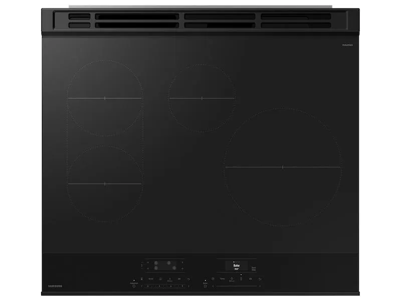 Samsung NSI6DG9100SR Bespoke 6.3 cu. ft. Smart Slide-In Induction Range with Anti-Scratch Glass Cooktop in Stainless Steel