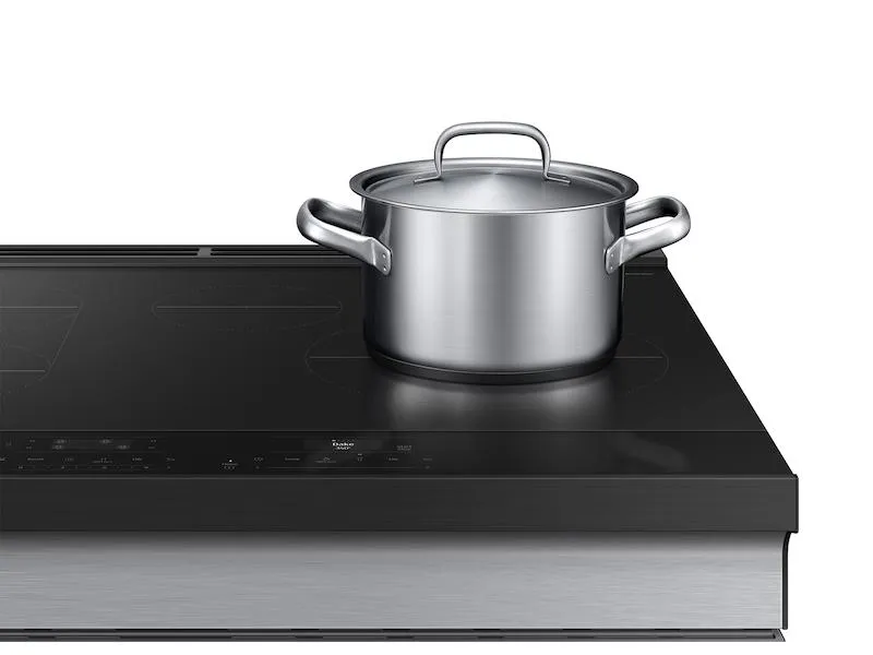Samsung NSI6DG9100SR Bespoke 6.3 cu. ft. Smart Slide-In Induction Range with Anti-Scratch Glass Cooktop in Stainless Steel