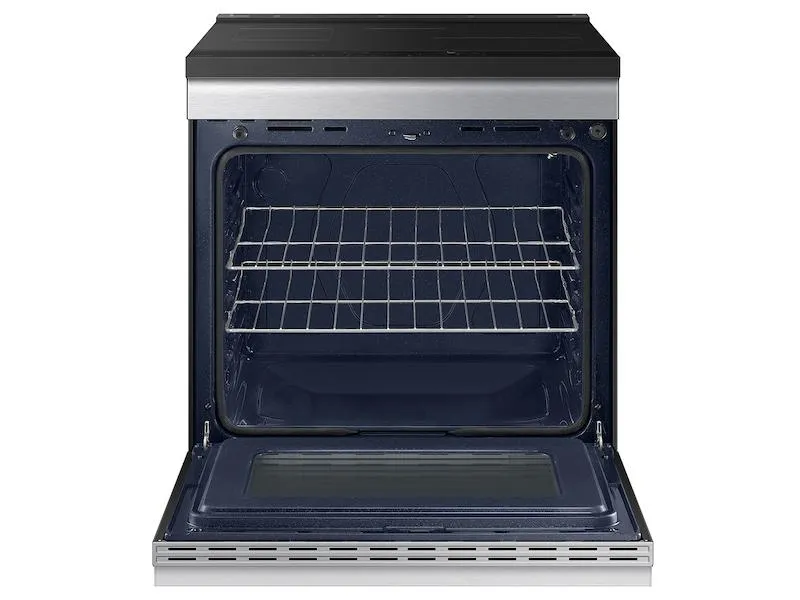 Samsung NSI6DG9100SR Bespoke 6.3 cu. ft. Smart Slide-In Induction Range with Anti-Scratch Glass Cooktop in Stainless Steel