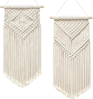 SATYAM KRAFT 1 Pcs Handmade Cotton Dori Dream Catcher Wall Hanging with LED Light Home Decor, Accessories for Good Luck for Positive for Balcony, Gift, Car, Wind Chimes, Room,Cafe(Random Design)