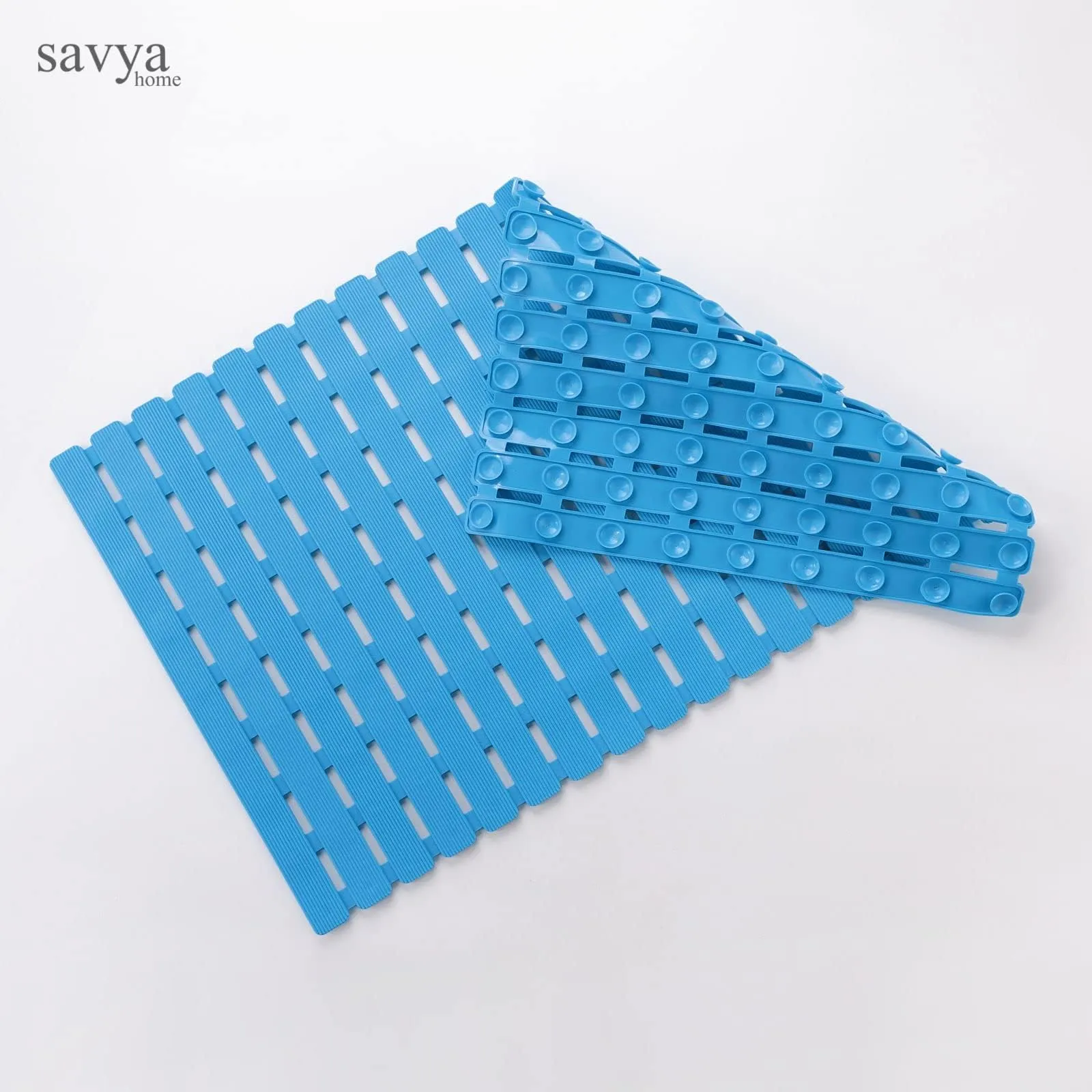 SAVYA HOME Bath mat|40 x 71|Anti-Skid mat, Living Room mat, Door mats for home, Multipurpose mat| Quick dry bath mat|Non Slip bath mat|Bath tub mat|(Blue)