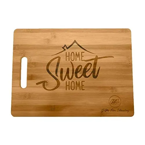 (Set of 12) 12"X9" Bulk Plain Bamboo Serving Tray, Platter, Cutting Board for Customized, Personalized Engraving Gifts (With Handle)