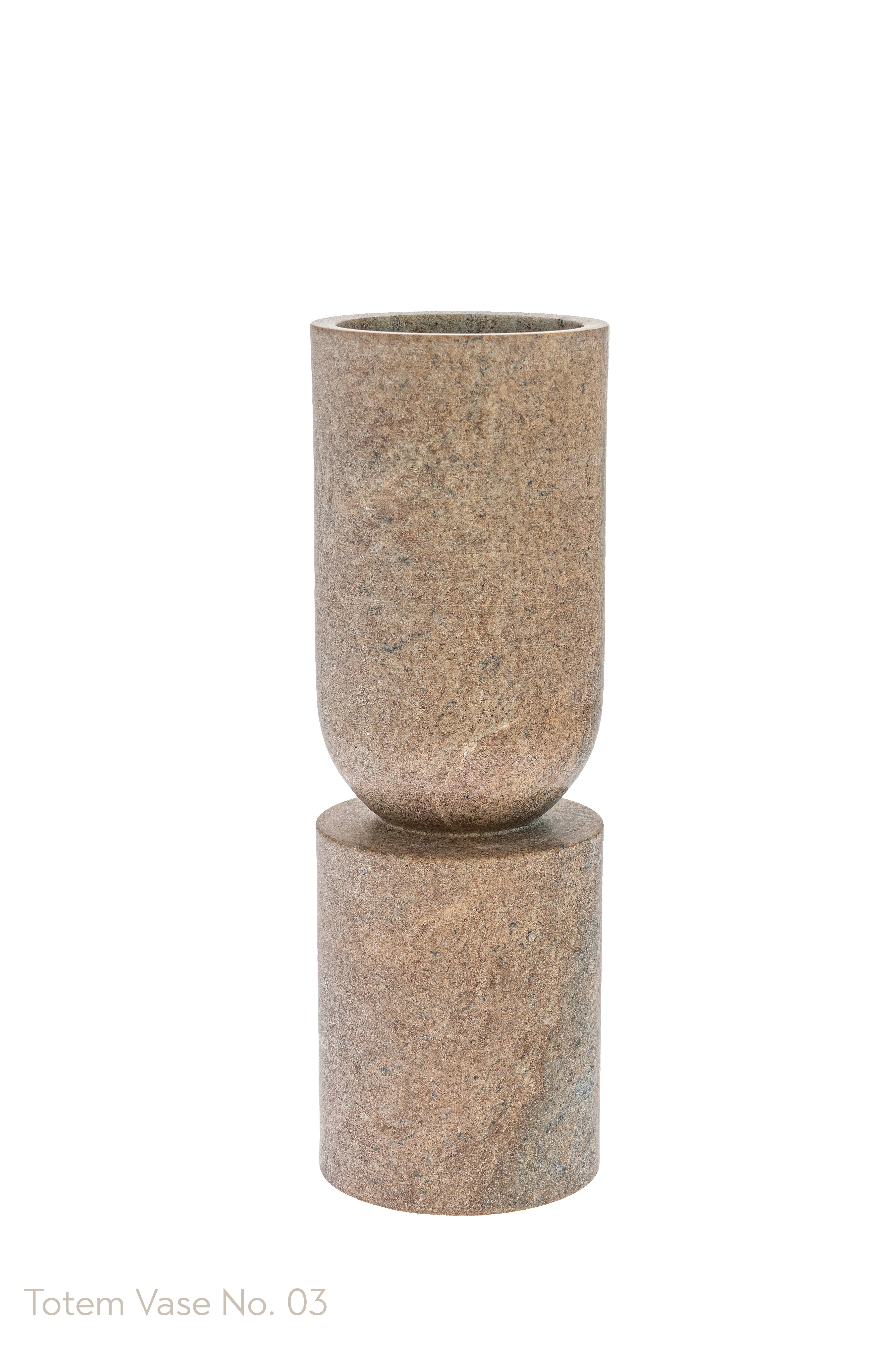 Soapstone Totem Vases