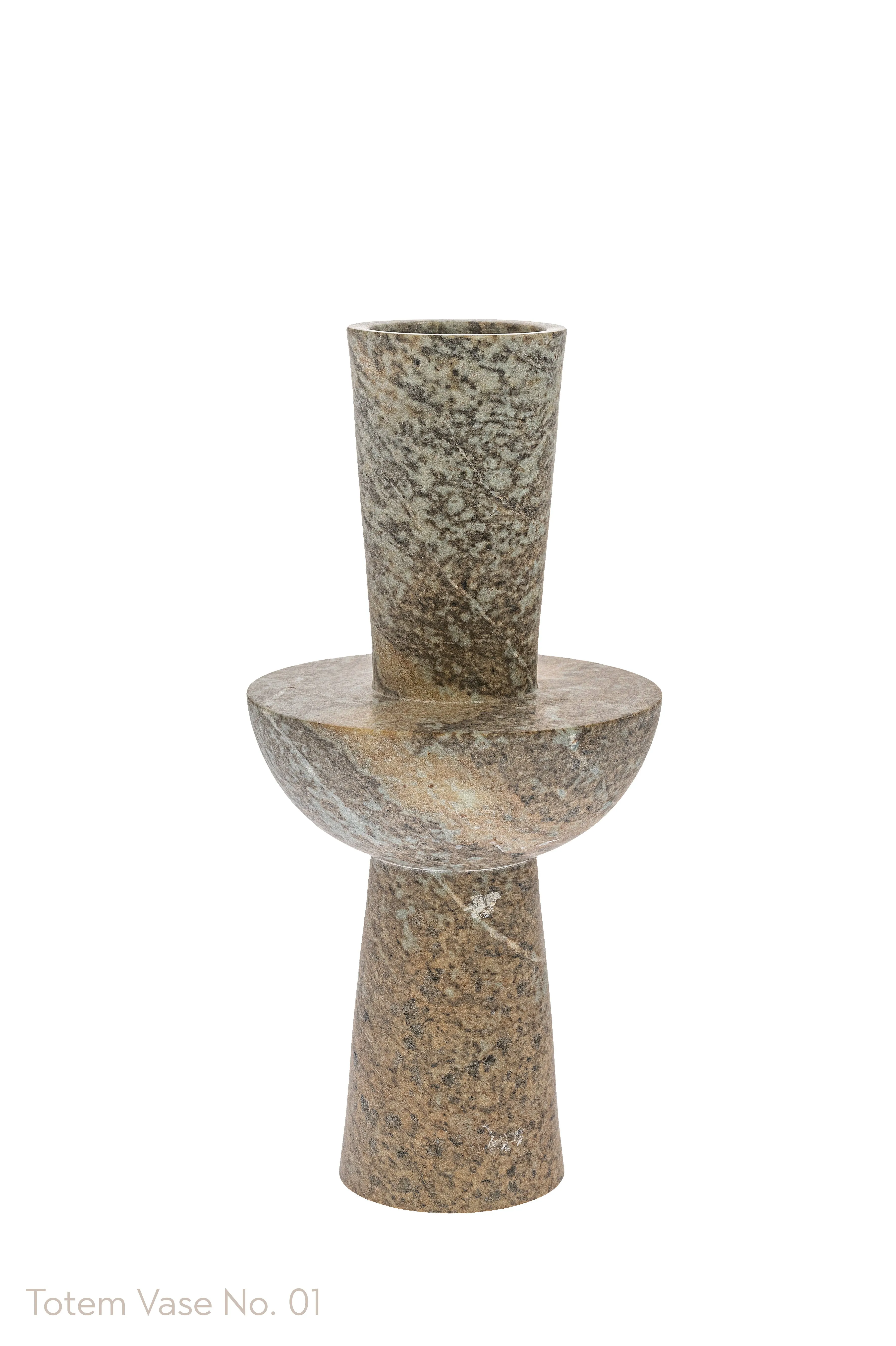 Soapstone Totem Vases