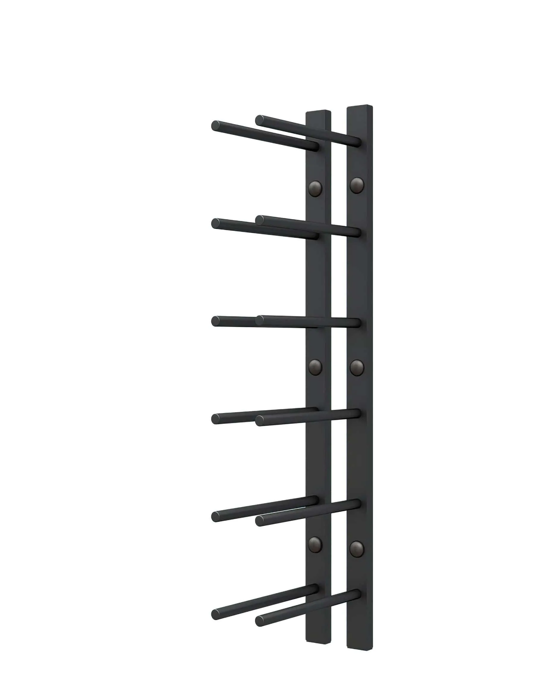 Straight Bottle ST Wall Mounted Wine Rails – 2FT Metal Wine Rack (6 Bottles)
