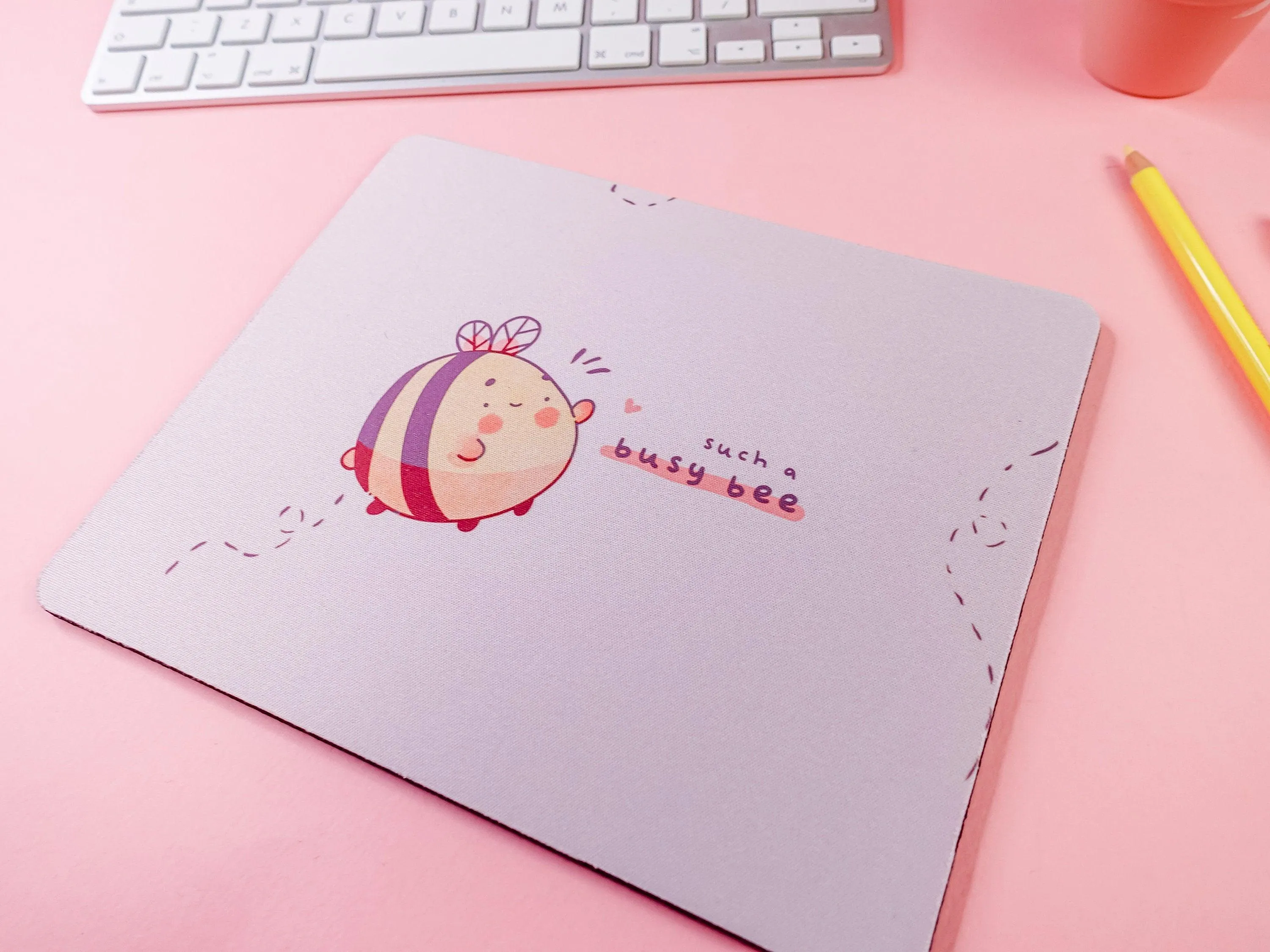 Such a Busy Bee Rectangle Mouse Pad