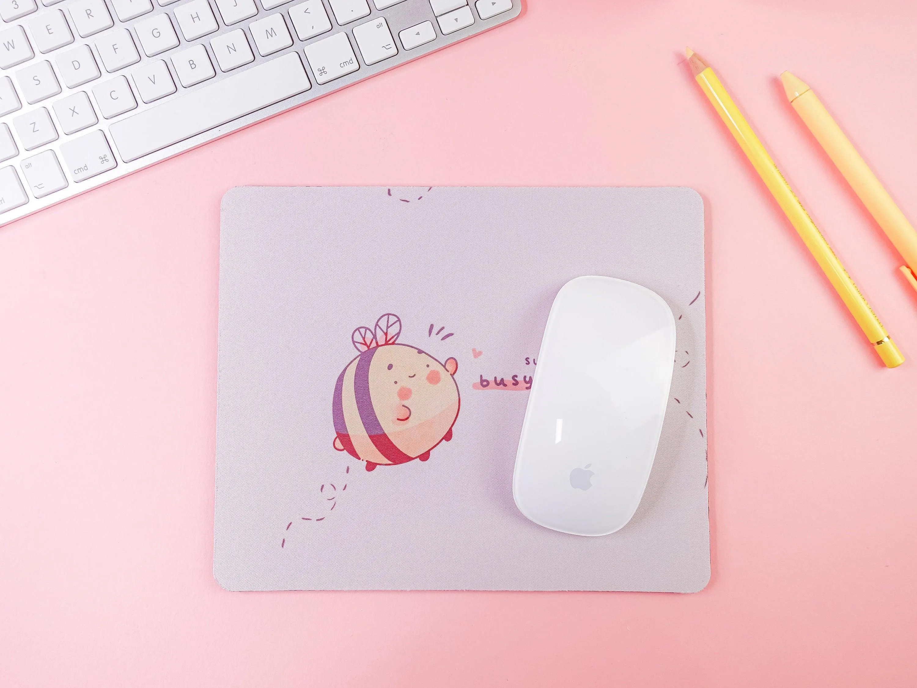 Such a Busy Bee Rectangle Mouse Pad