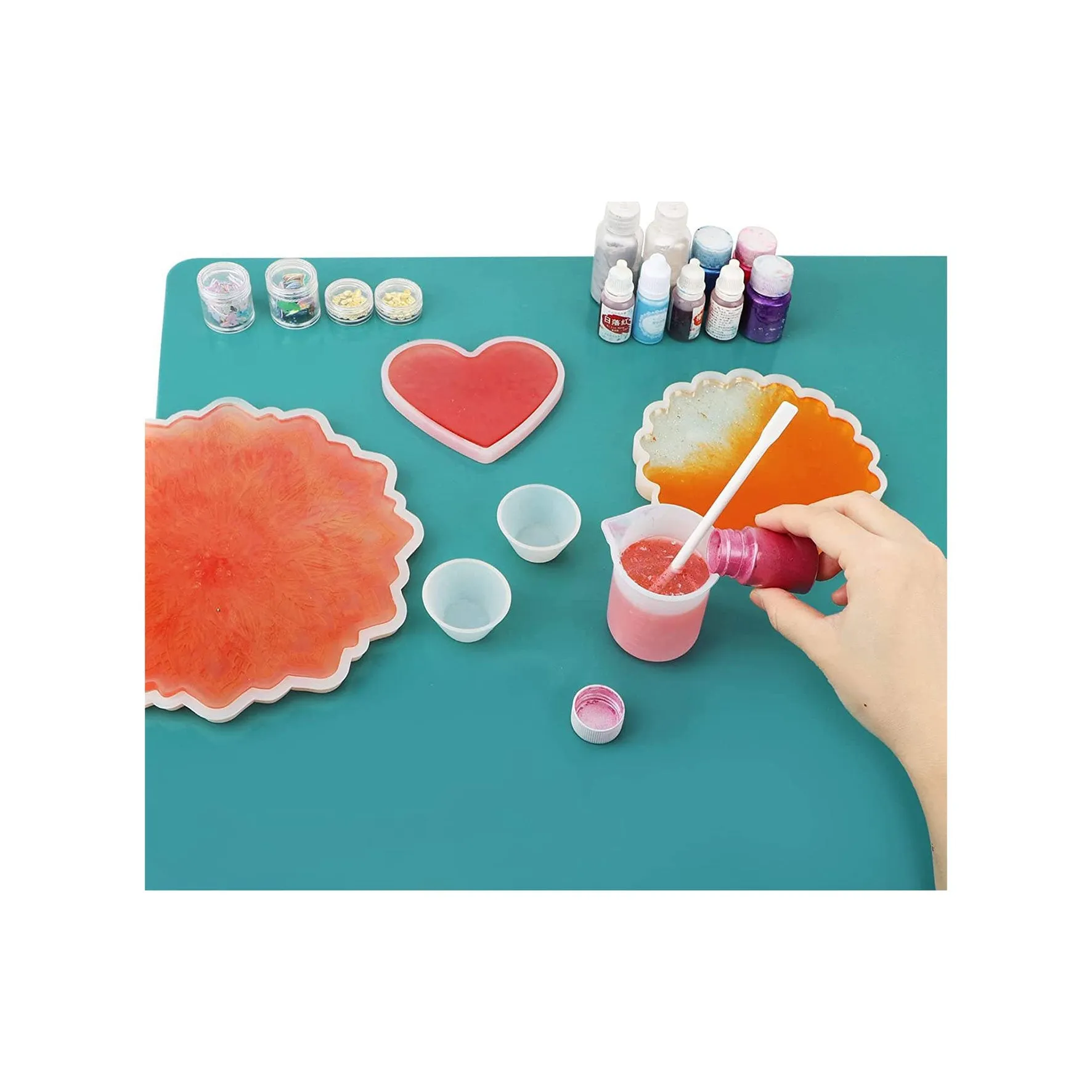 Universal Crafts Extra Large Silicone Mat 50cm x 70cm - Teal
