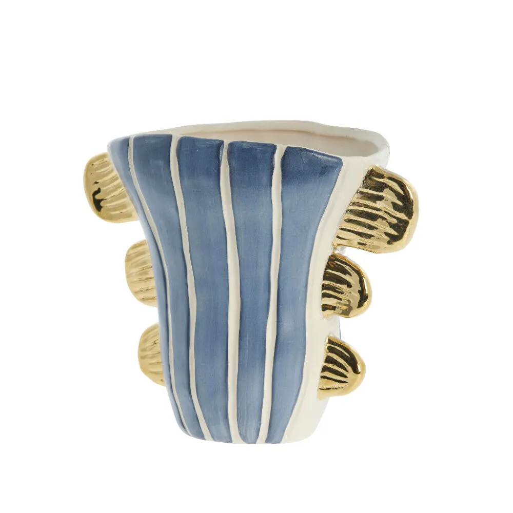 Valentina vase 24x13 cm. blue