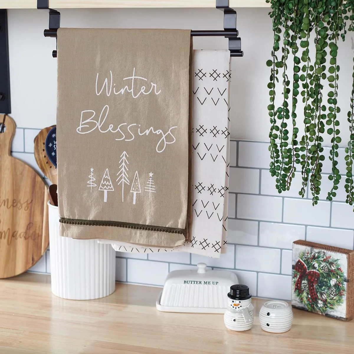 WINTER BLESSINGS KITCHEN TOWEL
