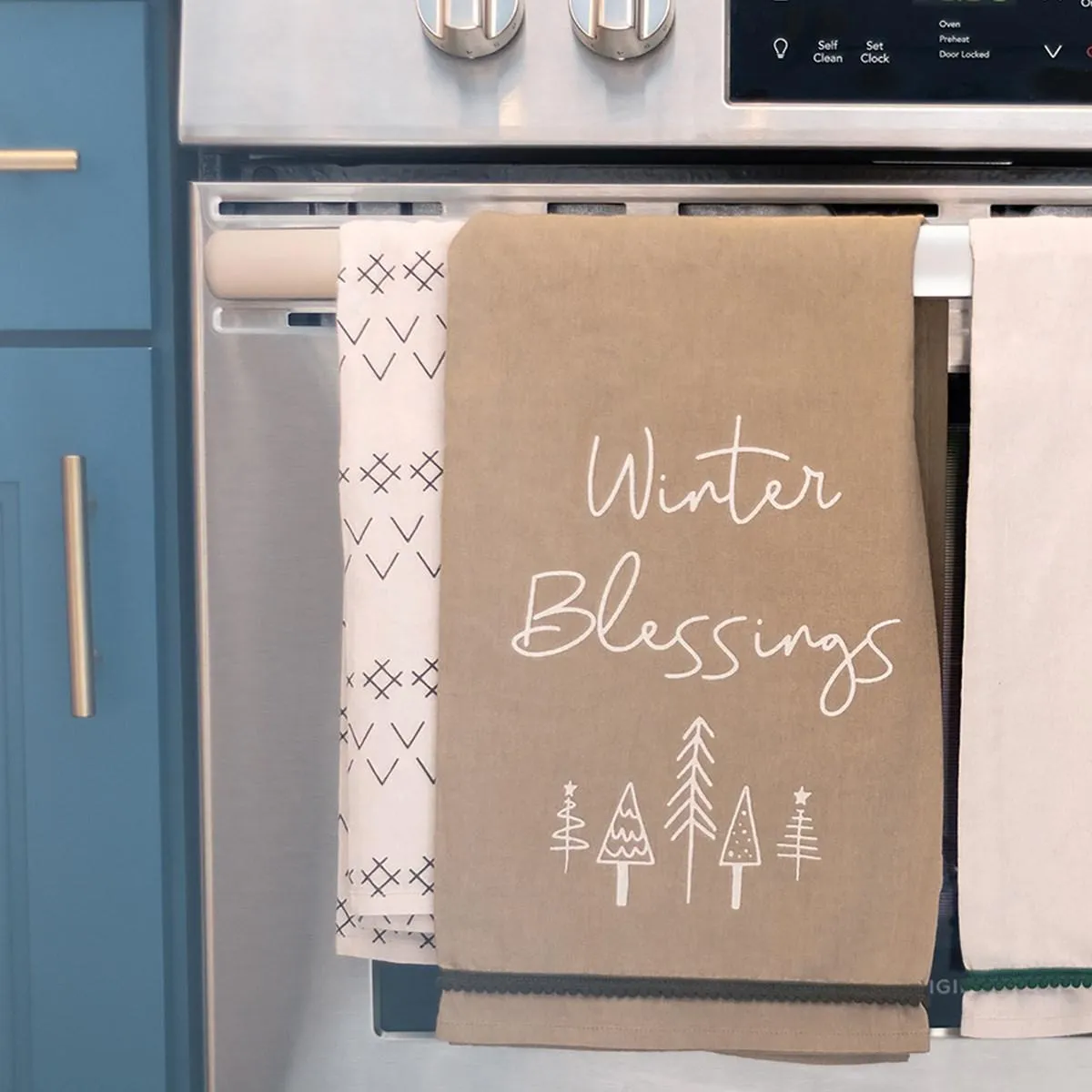 WINTER BLESSINGS KITCHEN TOWEL