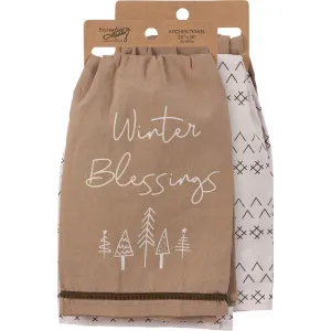 WINTER BLESSINGS KITCHEN TOWEL
